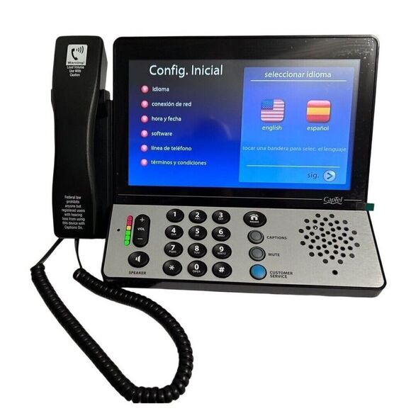 CAPTEL 2400I-CAPTIONED TELEPHONE -#CT2400I-WIFI TOUCHSCREEN W/ POWER SUPPLY - Picture 2 of 7